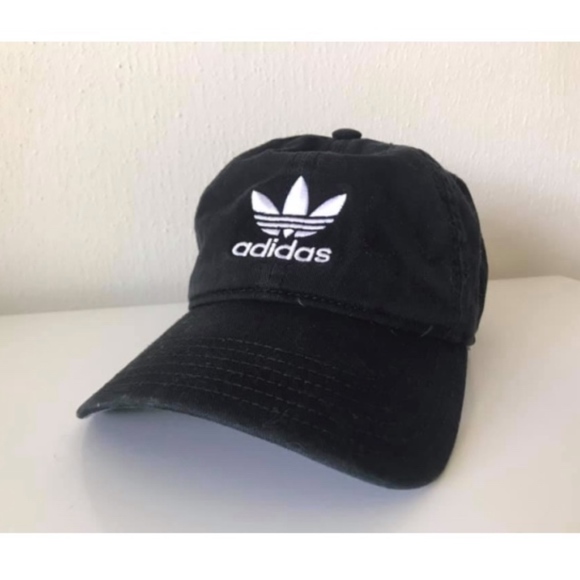 adidas trefoil baseball cap black